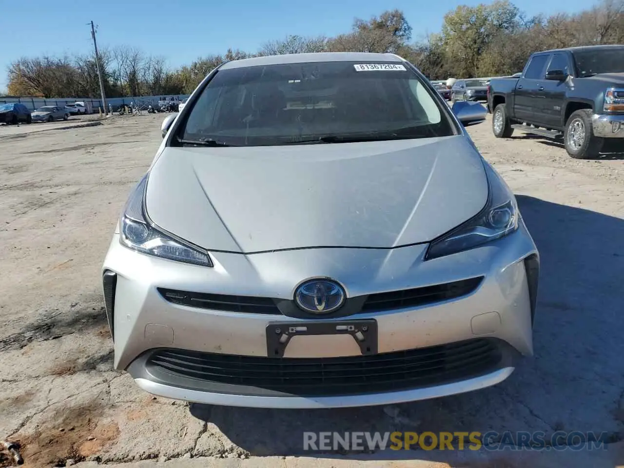 5 fotografías del automóvil dañado JTDKARFU9L3118491 TOYOTA PRIUS 2020