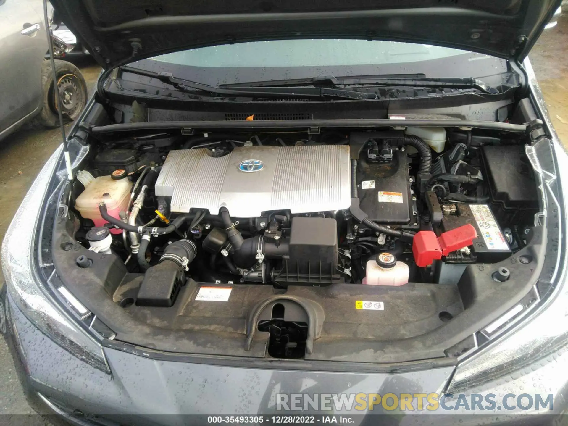 10 fotografías del automóvil dañado JTDKARFUXL3108617 TOYOTA PRIUS 2020