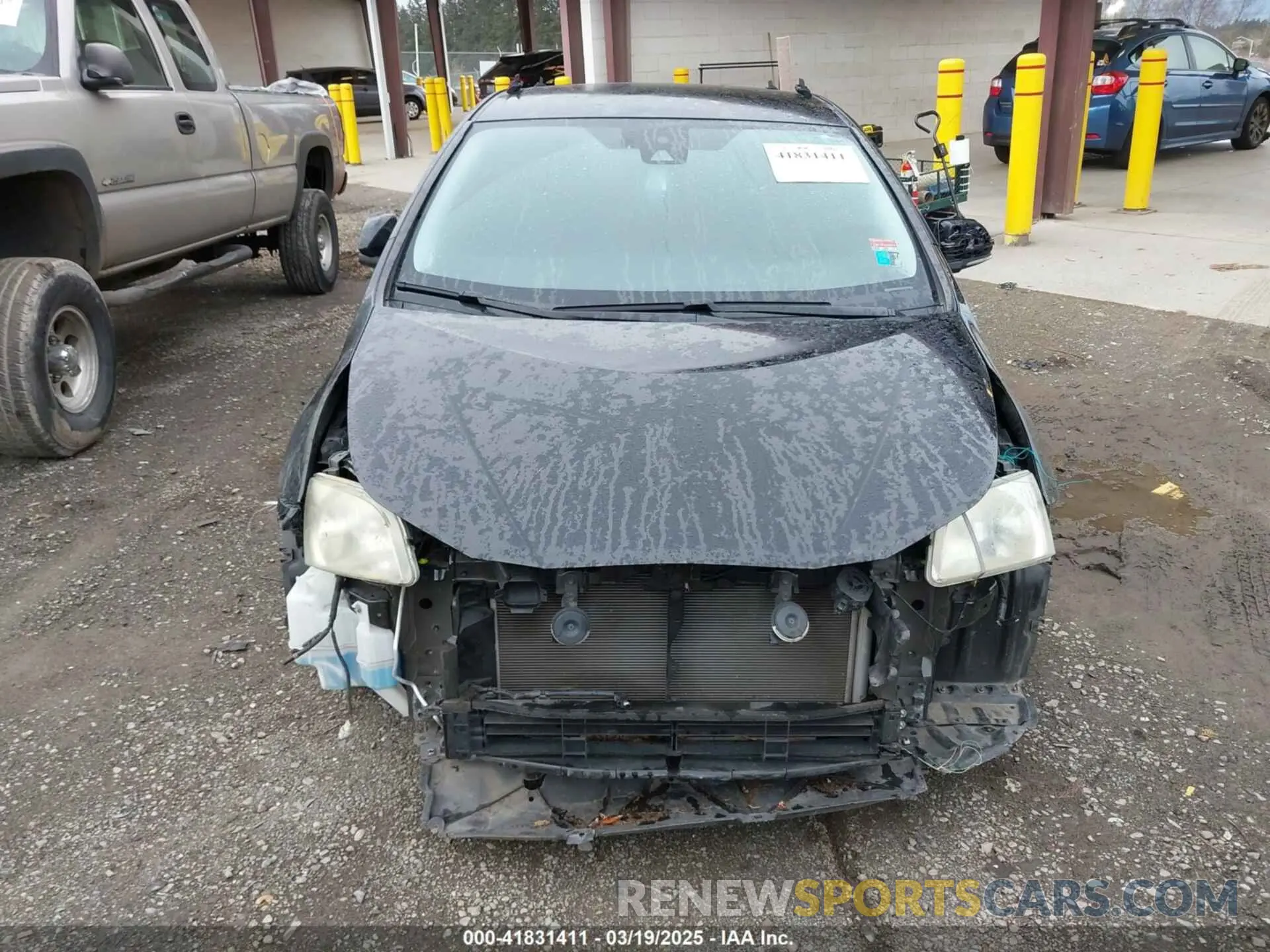 11 fotografías del automóvil dañado JTDKARFUXL3115471 TOYOTA PRIUS 2020