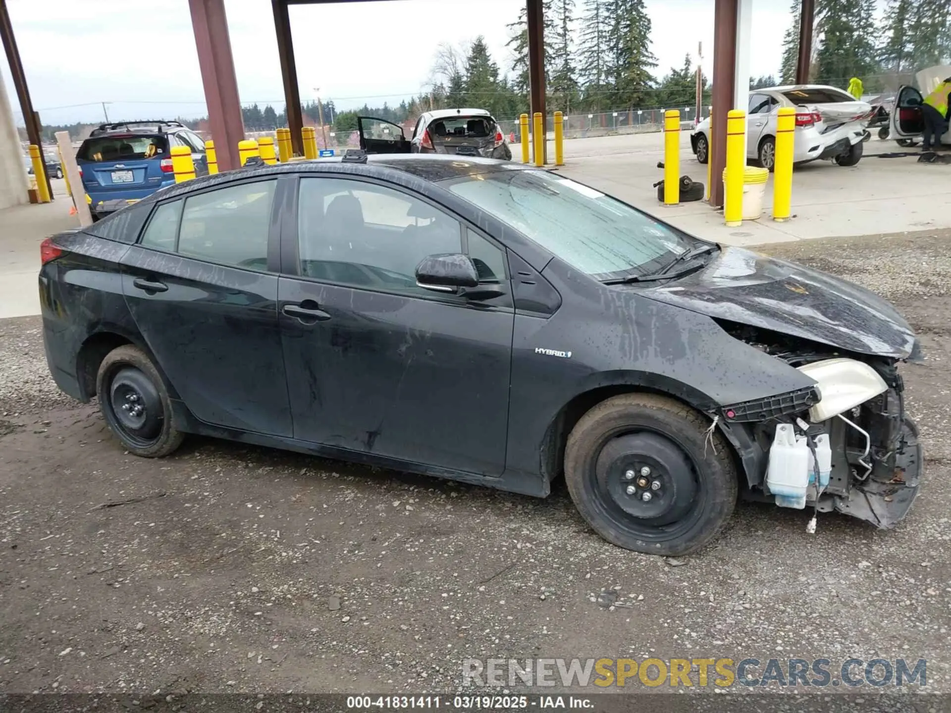12 fotografías del automóvil dañado JTDKARFUXL3115471 TOYOTA PRIUS 2020