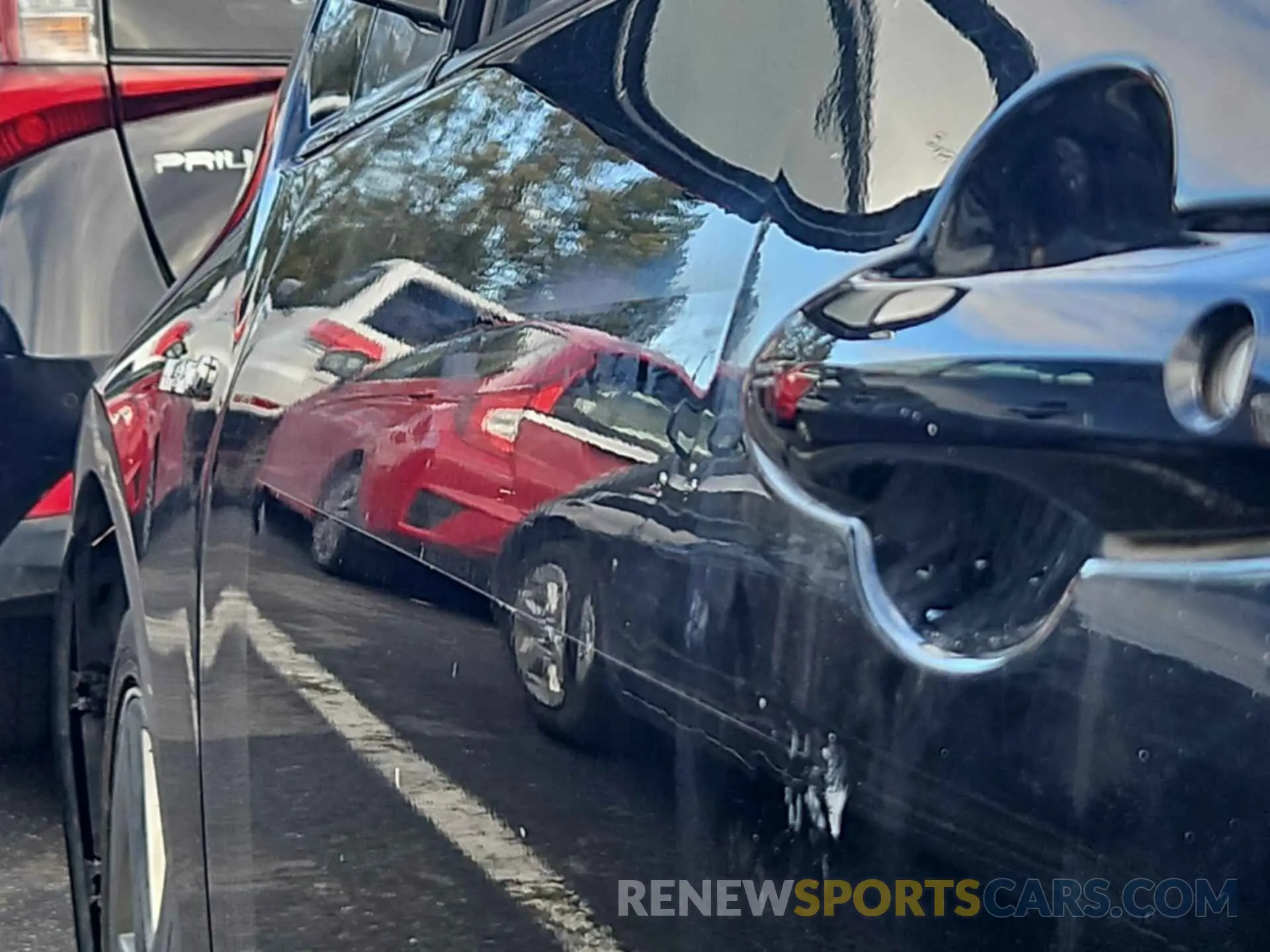 4 fotografías del automóvil dañado JTDKARFUXL3115910 TOYOTA PRIUS 2020