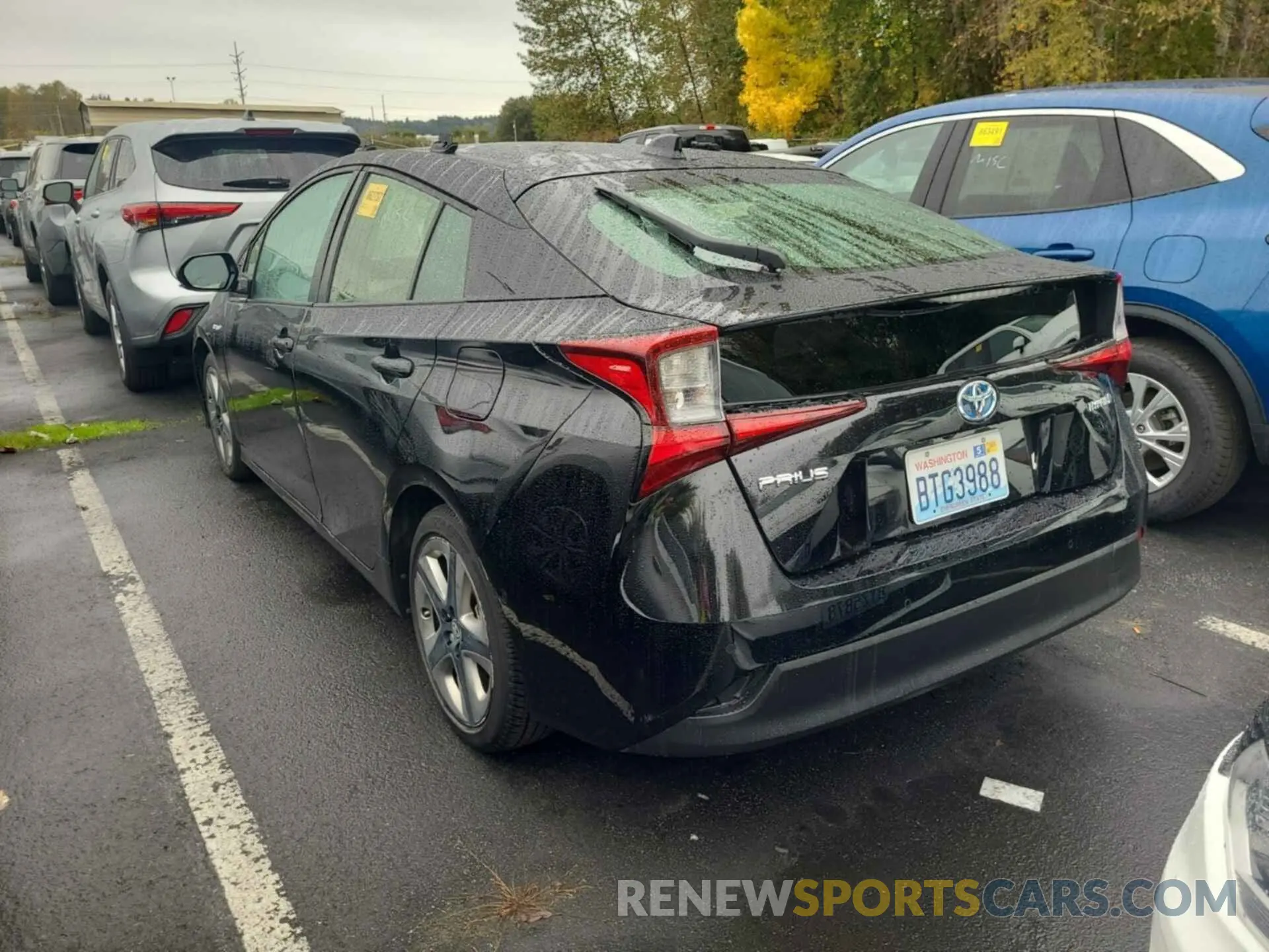 8 fotografías del automóvil dañado JTDKARFUXL3115910 TOYOTA PRIUS 2020