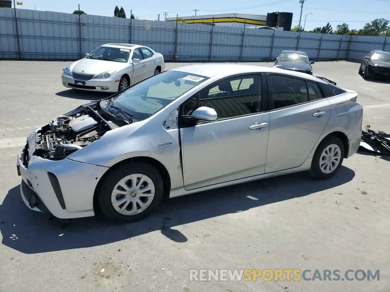 1 fotografías del automóvil dañado JTDKARFUXL3120671 TOYOTA PRIUS 2020