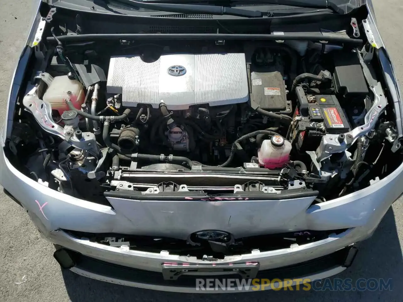 11 fotografías del automóvil dañado JTDKARFUXL3120671 TOYOTA PRIUS 2020
