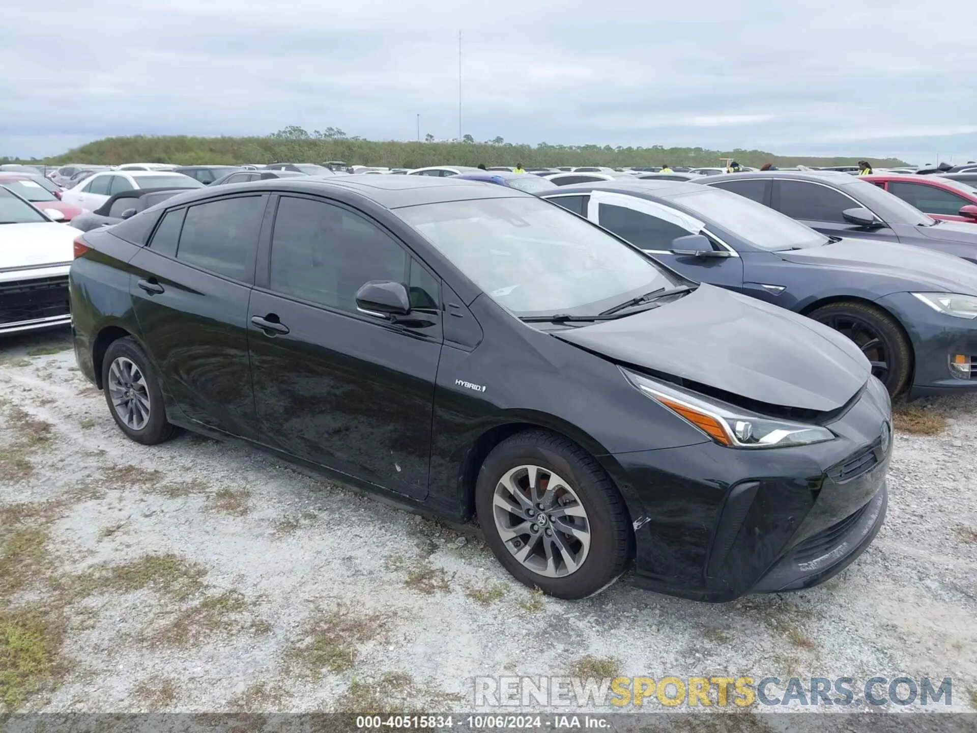 1 fotografías del automóvil dañado JTDKARFUXL3120721 TOYOTA PRIUS 2020