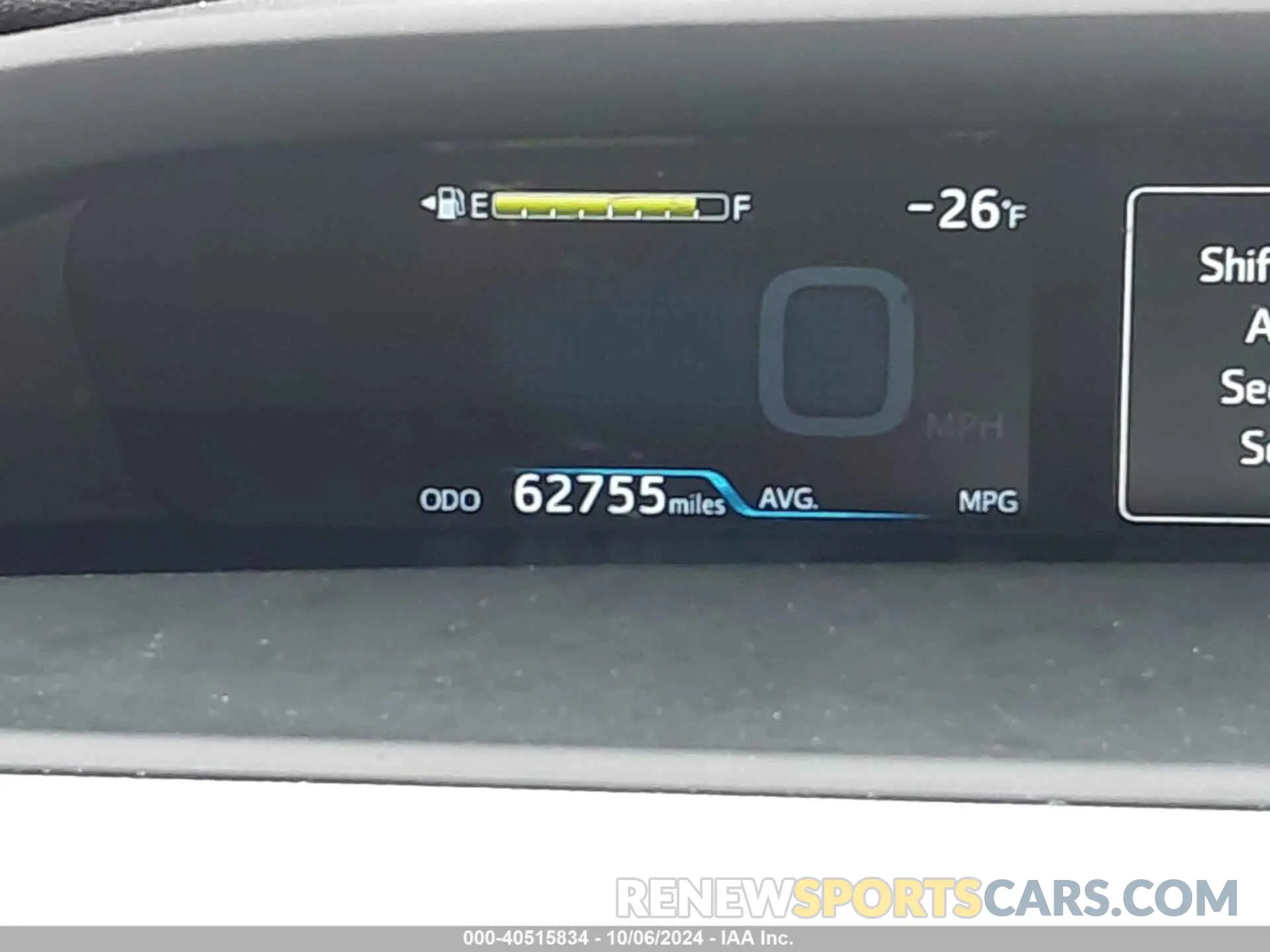 15 fotografías del automóvil dañado JTDKARFUXL3120721 TOYOTA PRIUS 2020