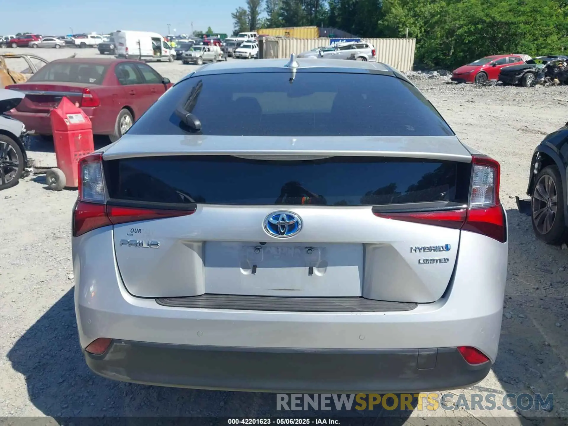 16 fotografías del automóvil dañado JTDKARFUXL3125434 TOYOTA PRIUS 2020