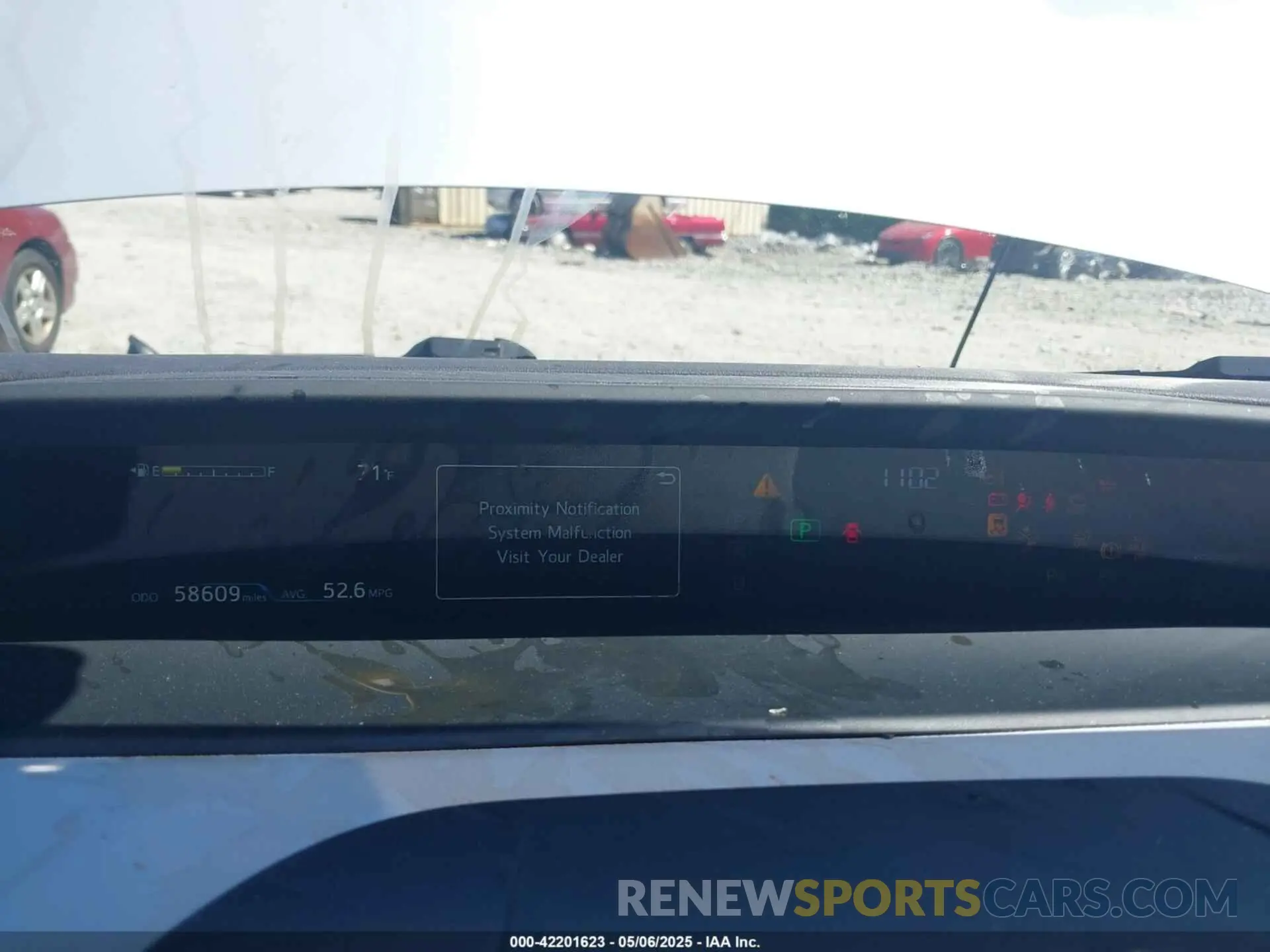 7 fotografías del automóvil dañado JTDKARFUXL3125434 TOYOTA PRIUS 2020