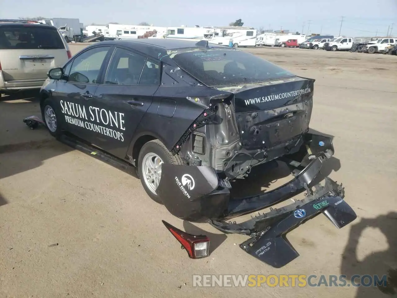 3 fotografías del automóvil dañado JTDL9RFU0L3020110 TOYOTA PRIUS 2020