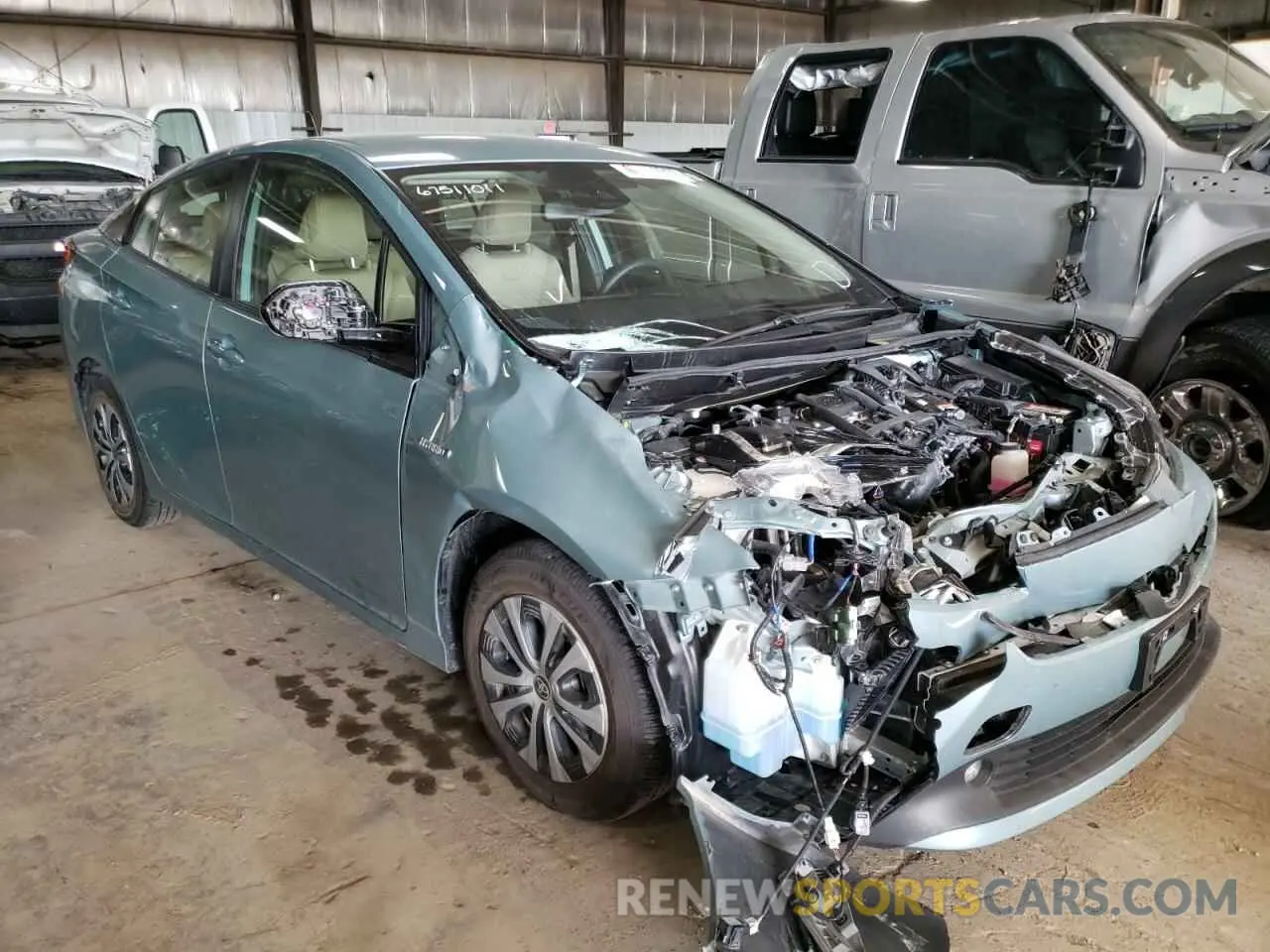 1 fotografías del automóvil dañado JTDL9RFU1L3015000 TOYOTA PRIUS 2020