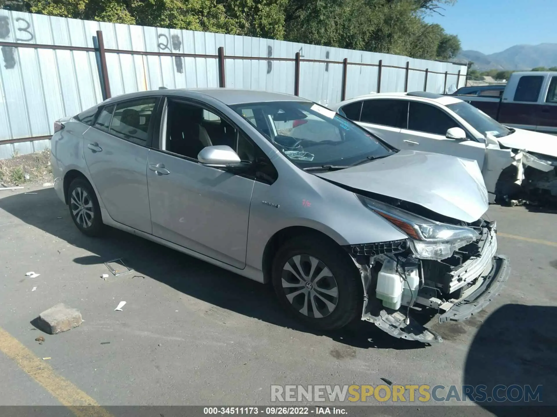 1 fotografías del automóvil dañado JTDL9RFU1L3015031 TOYOTA PRIUS 2020