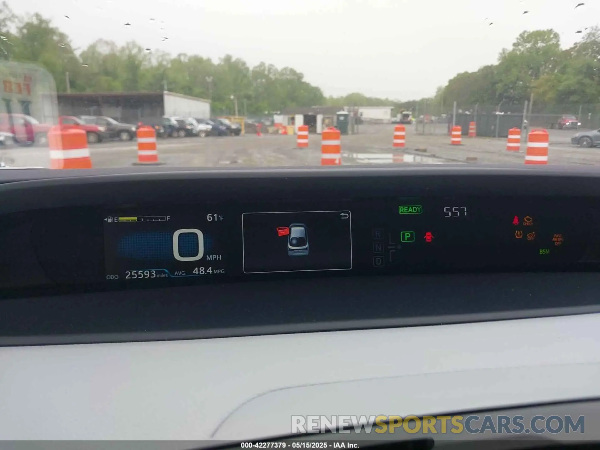 7 fotografías del automóvil dañado JTDL9RFU1L3017703 TOYOTA PRIUS 2020