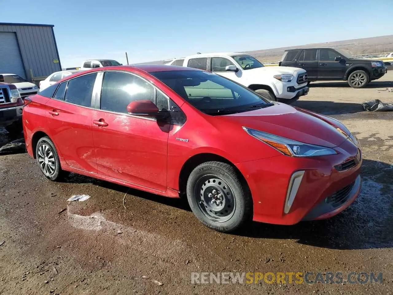 4 fotografías del automóvil dañado JTDL9RFU2L3017189 TOYOTA PRIUS 2020