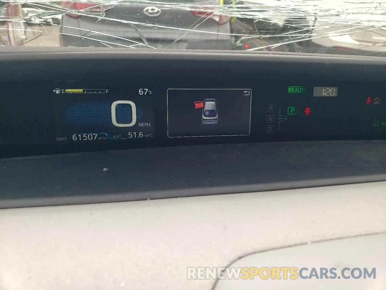 9 fotografías del automóvil dañado JTDL9RFU3L3017587 TOYOTA PRIUS 2020