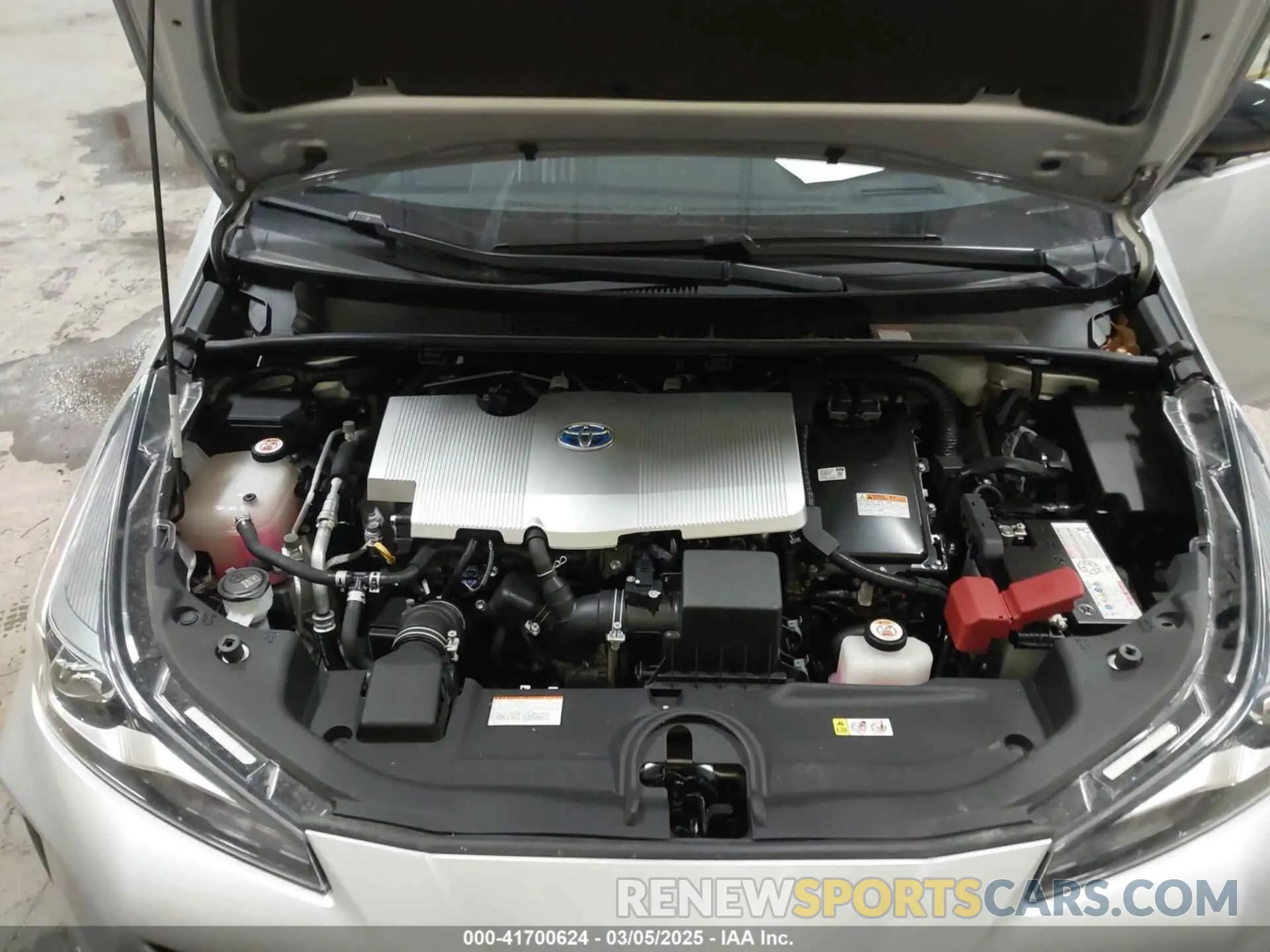 10 fotografías del automóvil dañado JTDL9RFU3L3019534 TOYOTA PRIUS 2020