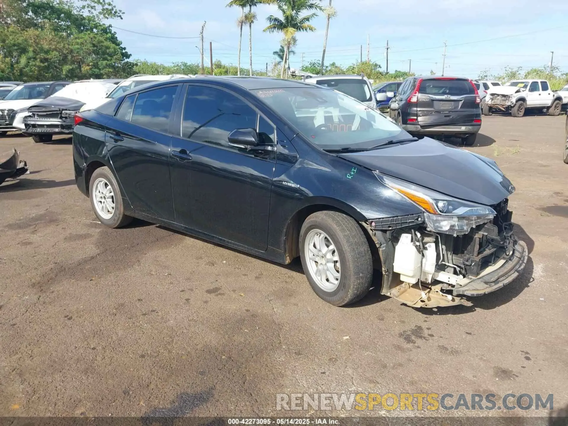 1 fotografías del automóvil dañado JTDL9RFU5L3013704 TOYOTA PRIUS 2020