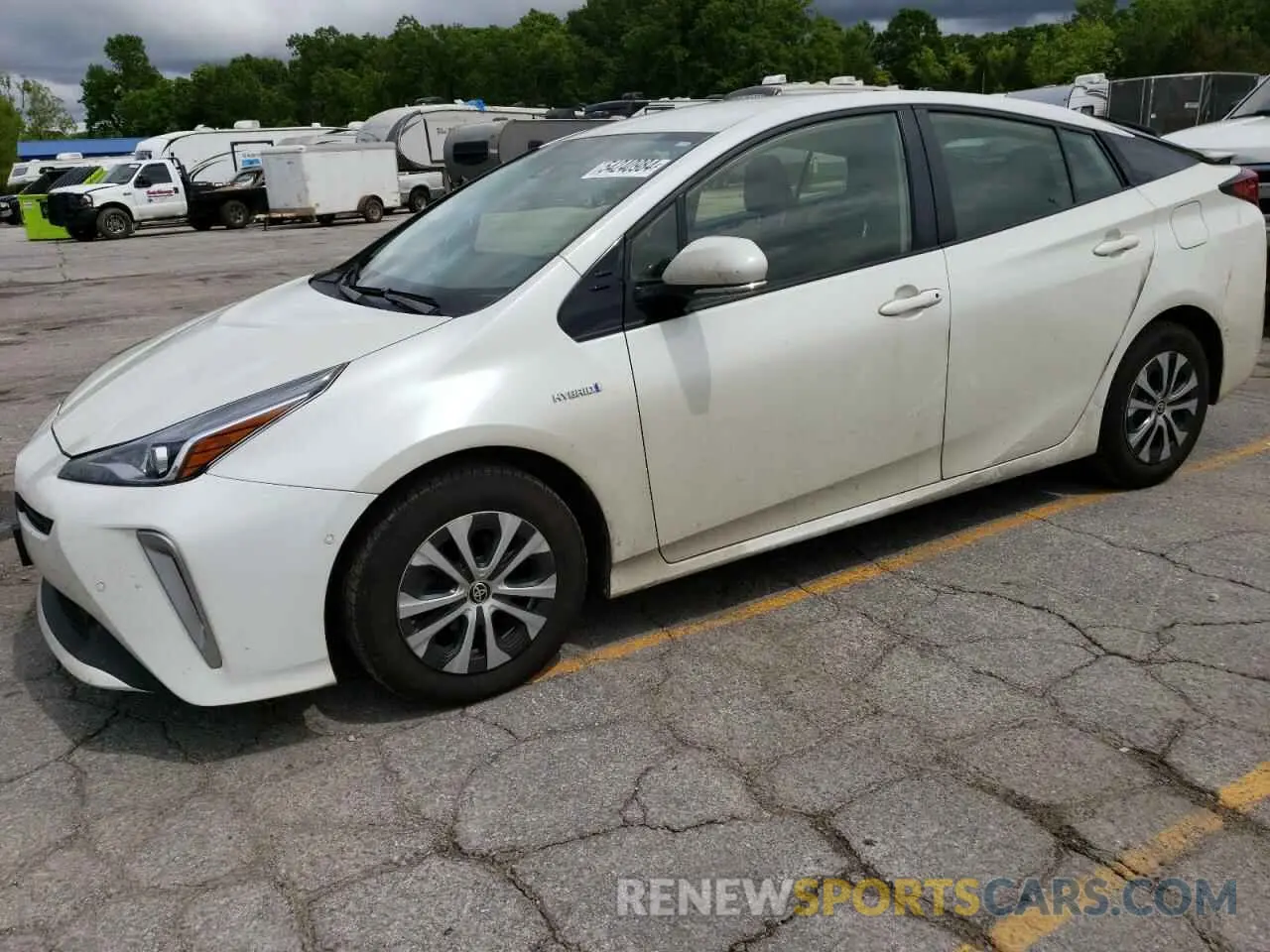 1 fotografías del automóvil dañado JTDL9RFU5L3017896 TOYOTA PRIUS 2020