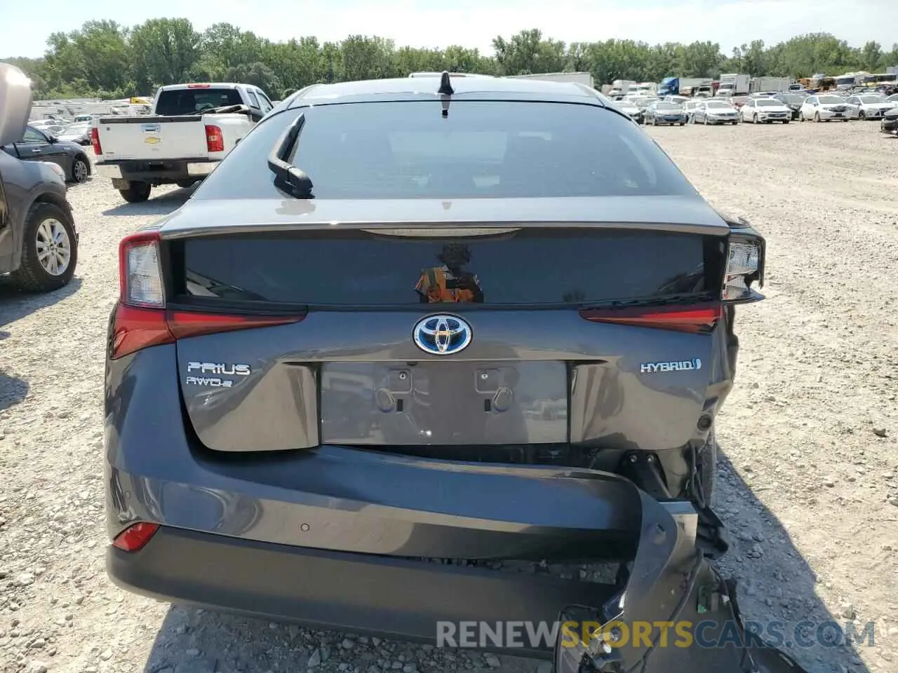 6 fotografías del automóvil dañado JTDL9RFU5L3018403 TOYOTA PRIUS 2020