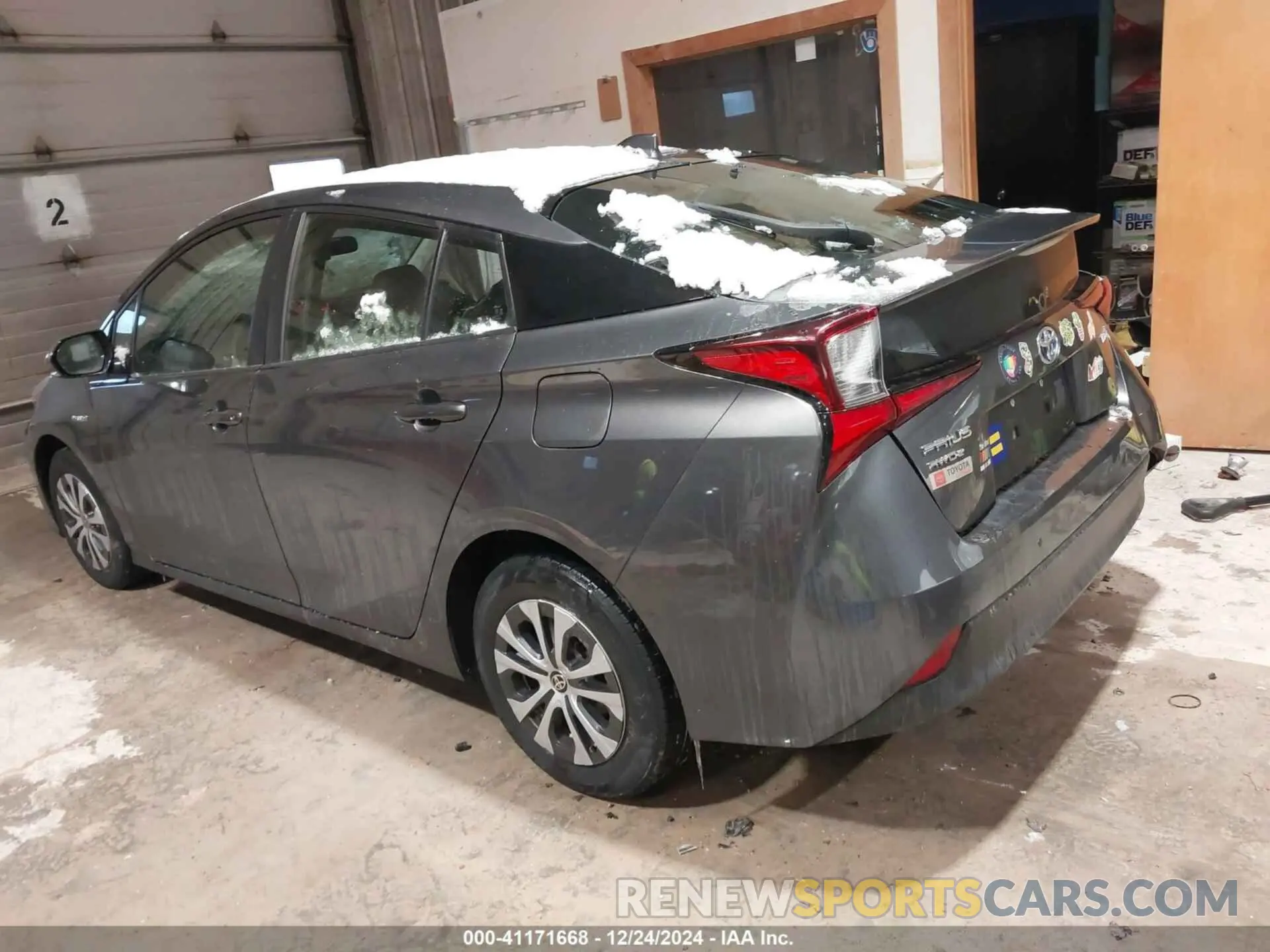 3 fotografías del automóvil dañado JTDL9RFU5L3020409 TOYOTA PRIUS 2020