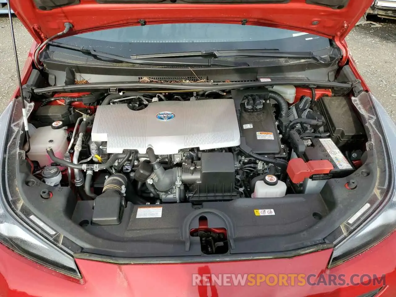 11 fotografías del automóvil dañado JTDL9RFU6L3019320 TOYOTA PRIUS 2020