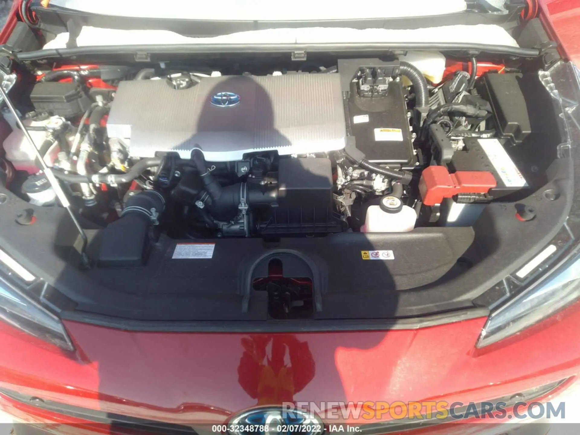 10 fotografías del automóvil dañado JTDL9RFU7L3021948 TOYOTA PRIUS 2020