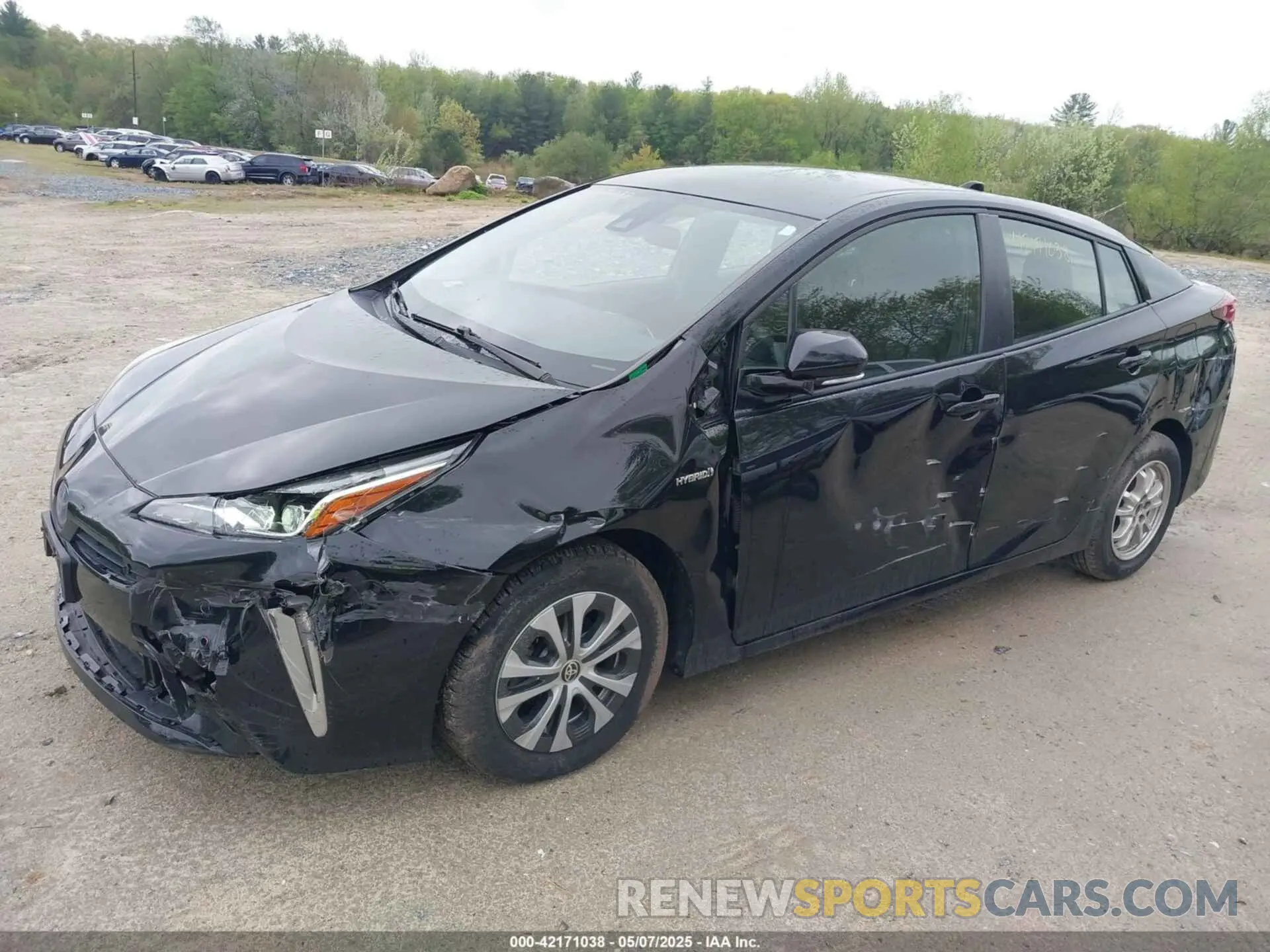 2 fotografías del automóvil dañado JTDL9RFU8L3014930 TOYOTA PRIUS 2020