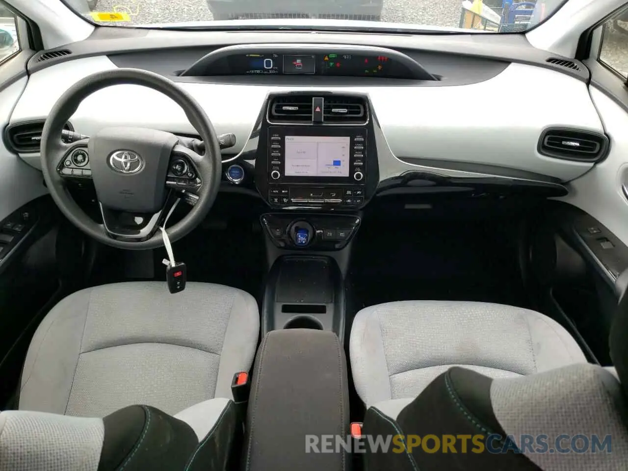 8 fotografías del automóvil dañado JTDL9RFU8L3015415 TOYOTA PRIUS 2020