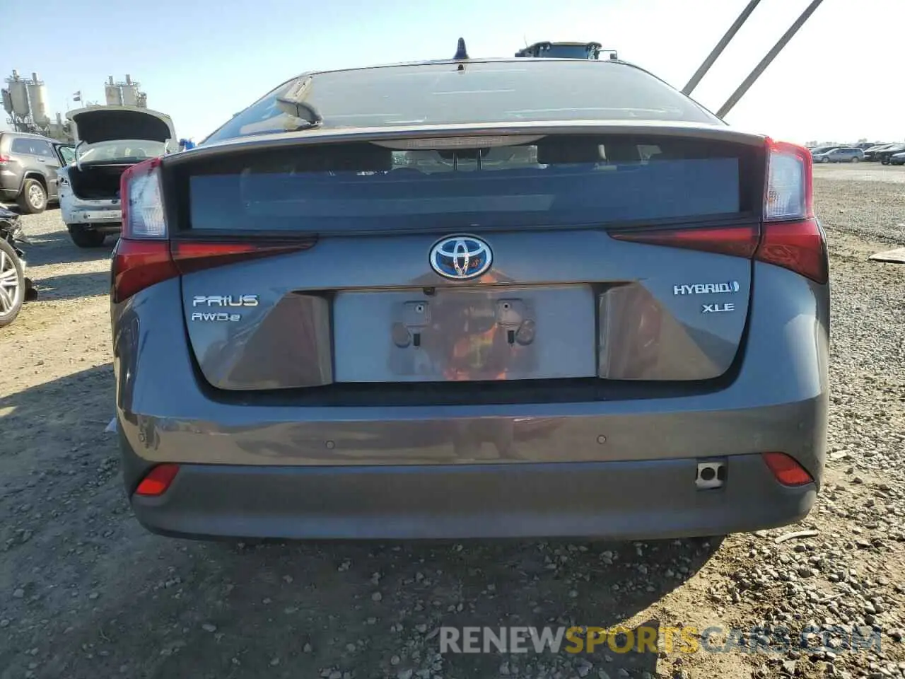 6 fotografías del automóvil dañado JTDL9RFU9L3017464 TOYOTA PRIUS 2020