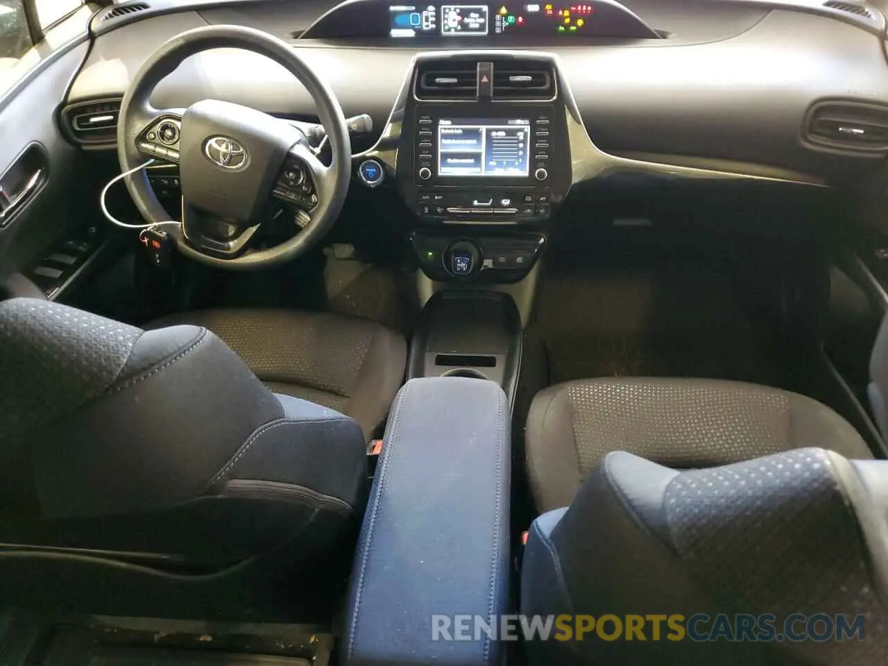 8 fotografías del automóvil dañado JTDL9RFU9L3017948 TOYOTA PRIUS 2020