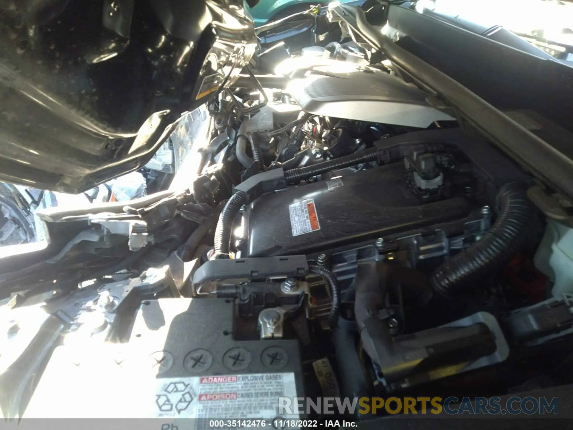 10 fotografías del automóvil dañado JTDL9RFU9L3022096 TOYOTA PRIUS 2020