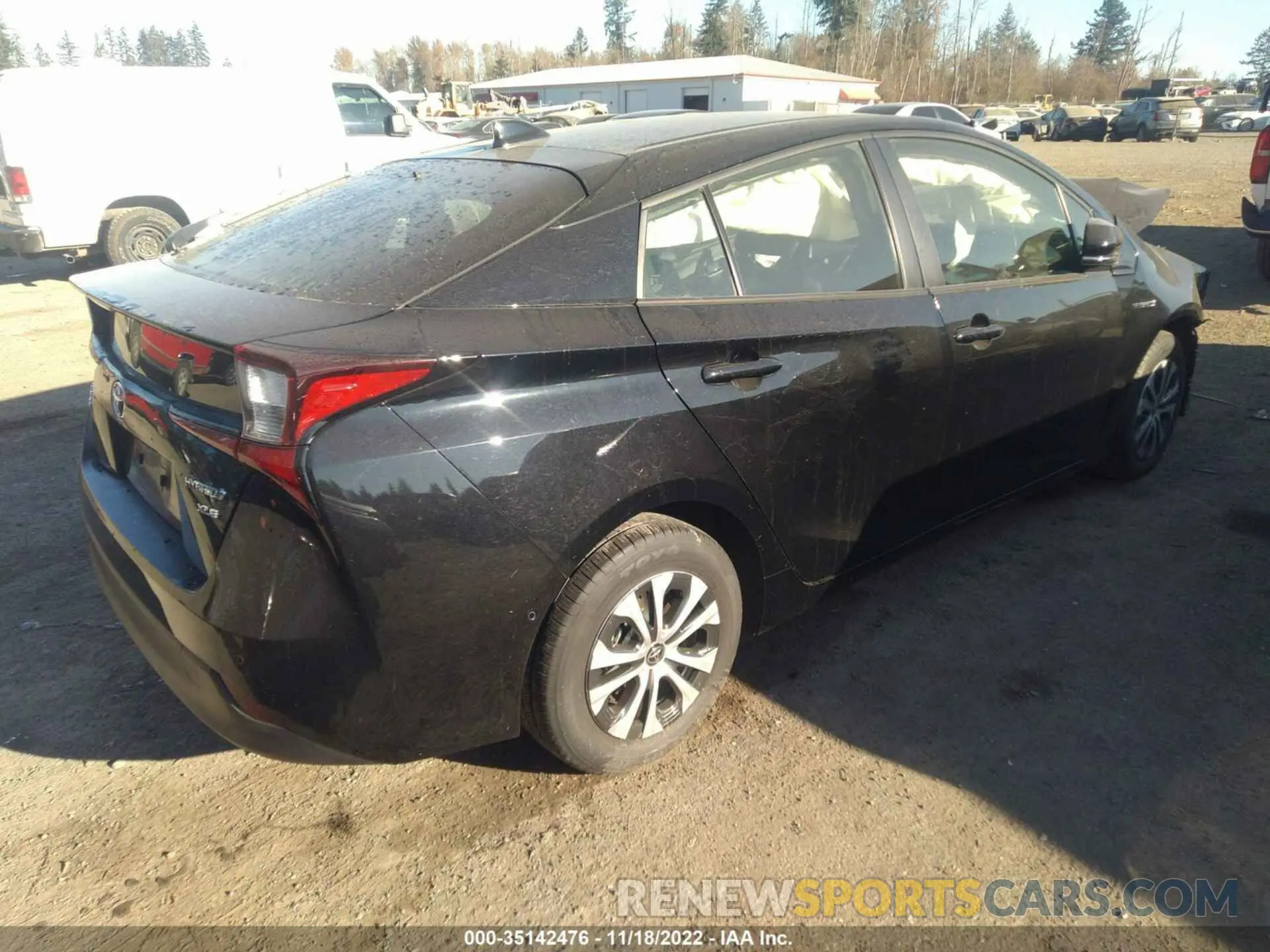 4 fotografías del automóvil dañado JTDL9RFU9L3022096 TOYOTA PRIUS 2020