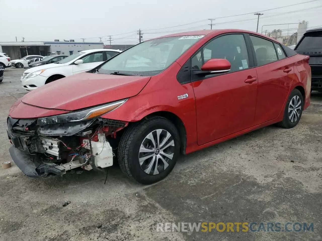1 fotografías del automóvil dañado JTDKAMFP0M3173748 TOYOTA PRIUS 2021