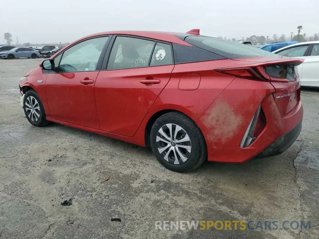 2 fotografías del automóvil dañado JTDKAMFP0M3173748 TOYOTA PRIUS 2021