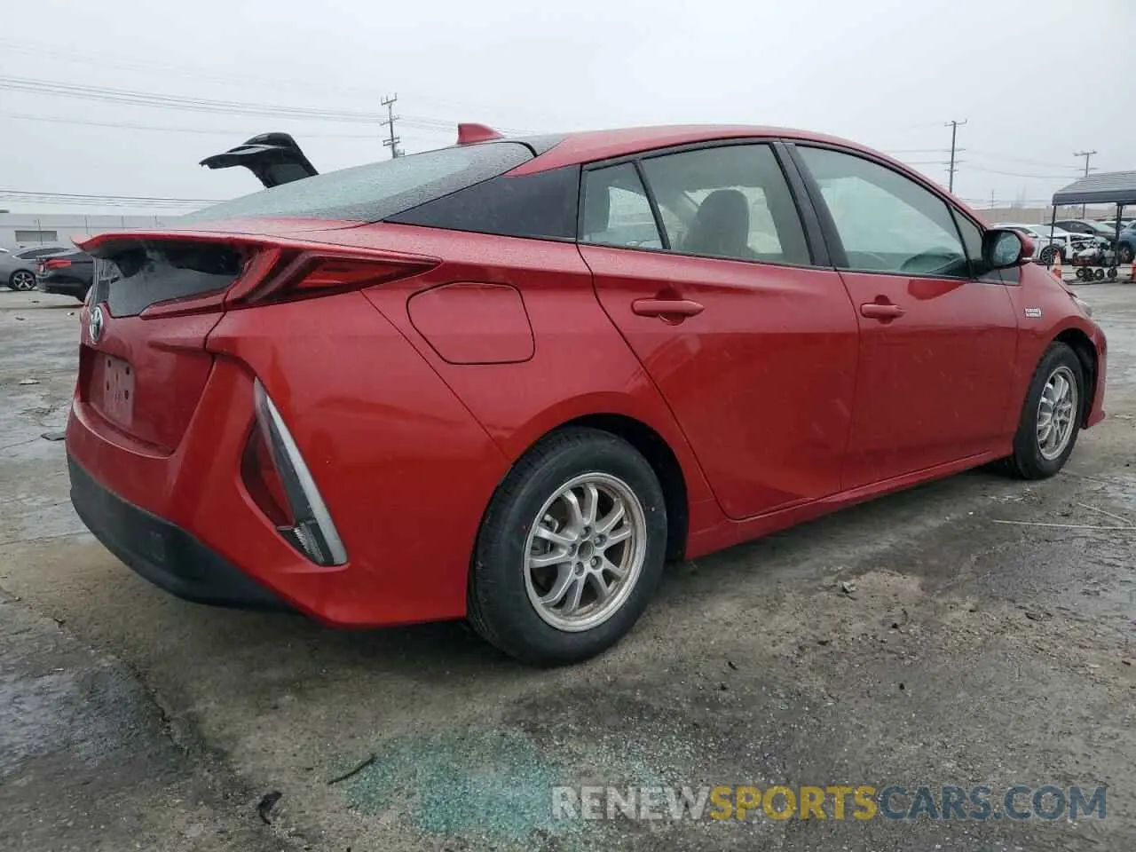 3 fotografías del automóvil dañado JTDKAMFP0M3173748 TOYOTA PRIUS 2021