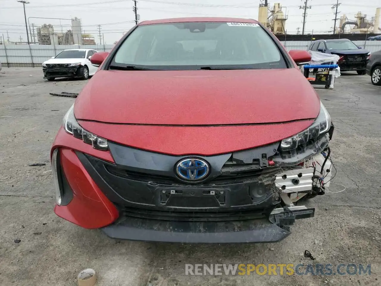 5 fotografías del automóvil dañado JTDKAMFP0M3173748 TOYOTA PRIUS 2021