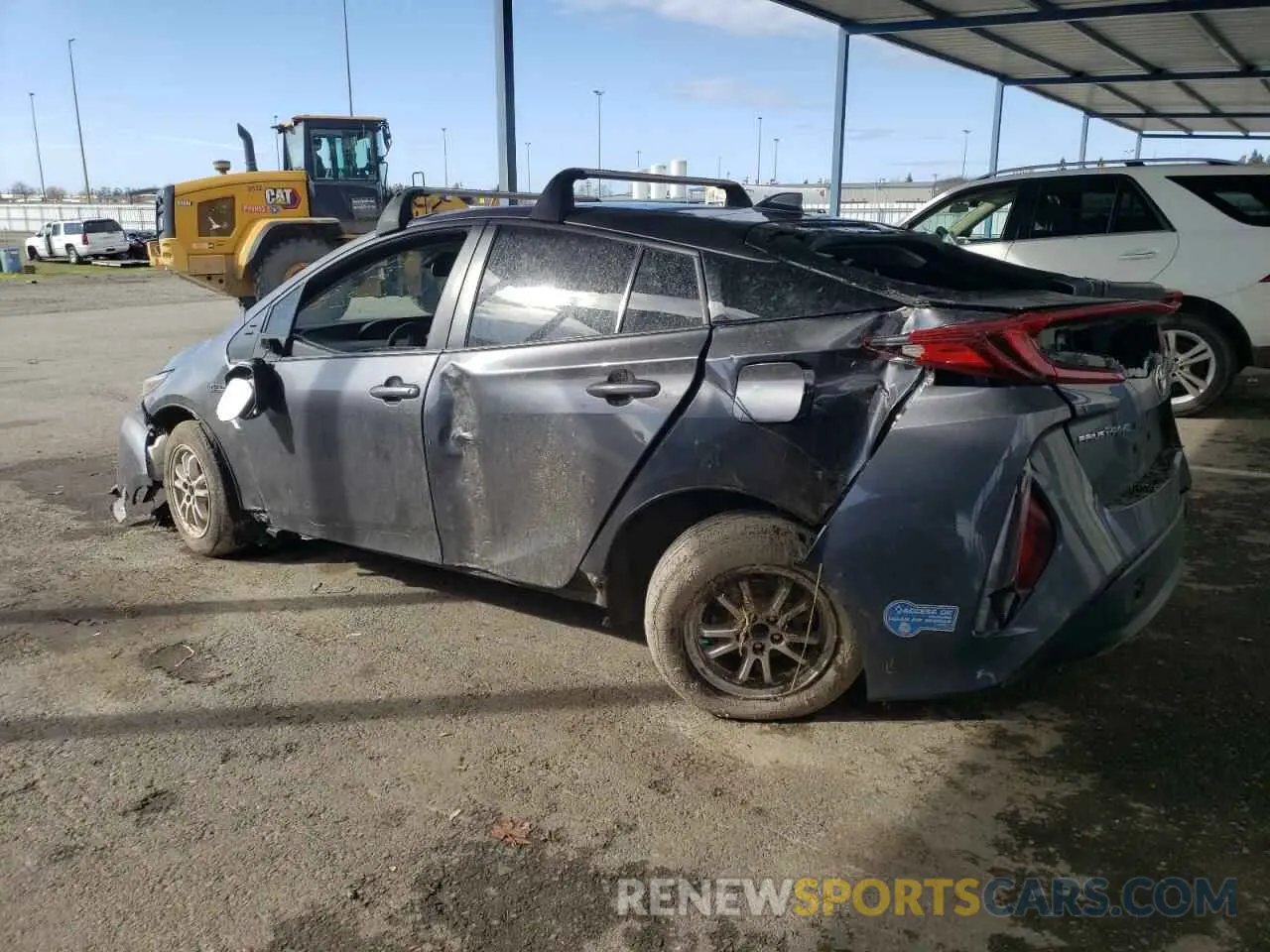 2 fotografías del automóvil dañado JTDKAMFP0M3182773 TOYOTA PRIUS 2021