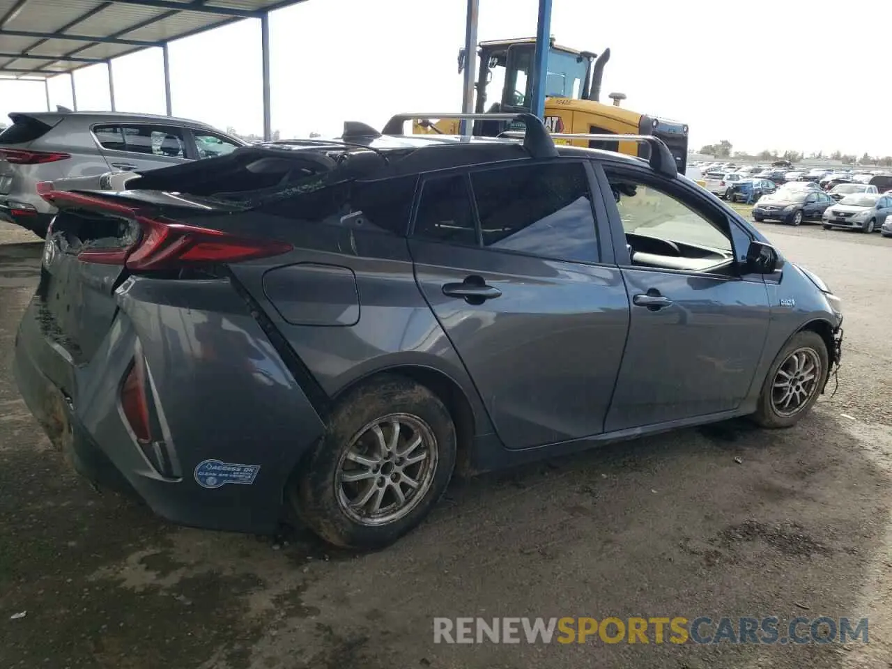 3 fotografías del automóvil dañado JTDKAMFP0M3182773 TOYOTA PRIUS 2021