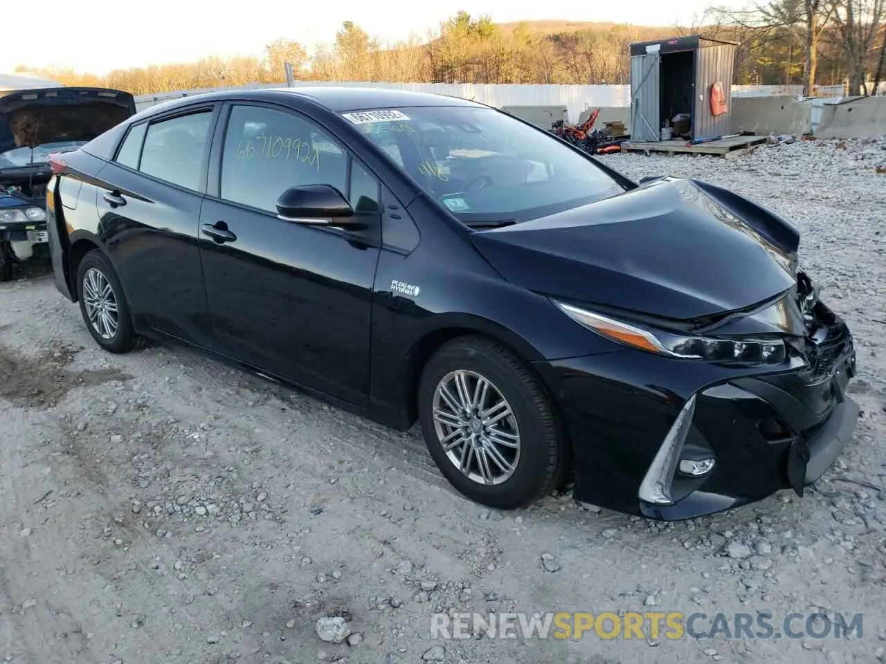 1 fotografías del automóvil dañado JTDKAMFP0M3190663 TOYOTA PRIUS 2021