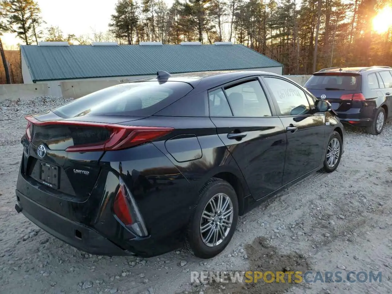 4 fotografías del automóvil dañado JTDKAMFP0M3190663 TOYOTA PRIUS 2021