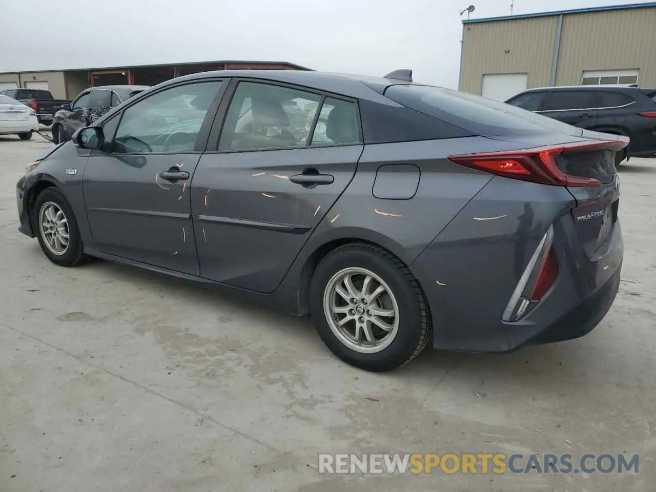 2 fotografías del automóvil dañado JTDKAMFP1M3182202 TOYOTA PRIUS 2021