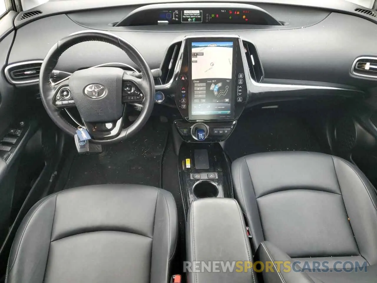 8 fotografías del automóvil dañado JTDKAMFP1M3182202 TOYOTA PRIUS 2021