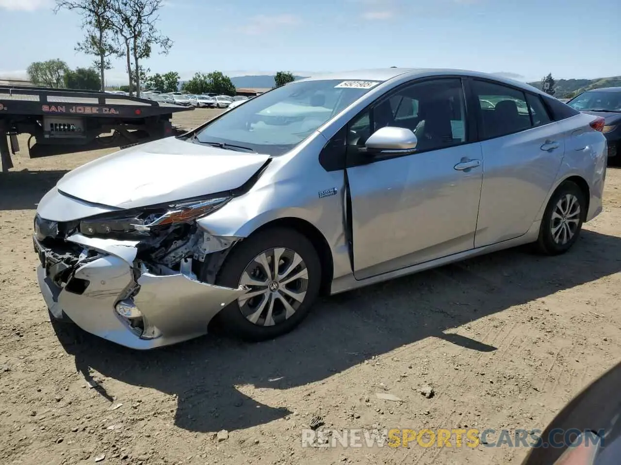 1 fotografías del automóvil dañado JTDKAMFP1M3182555 TOYOTA PRIUS 2021