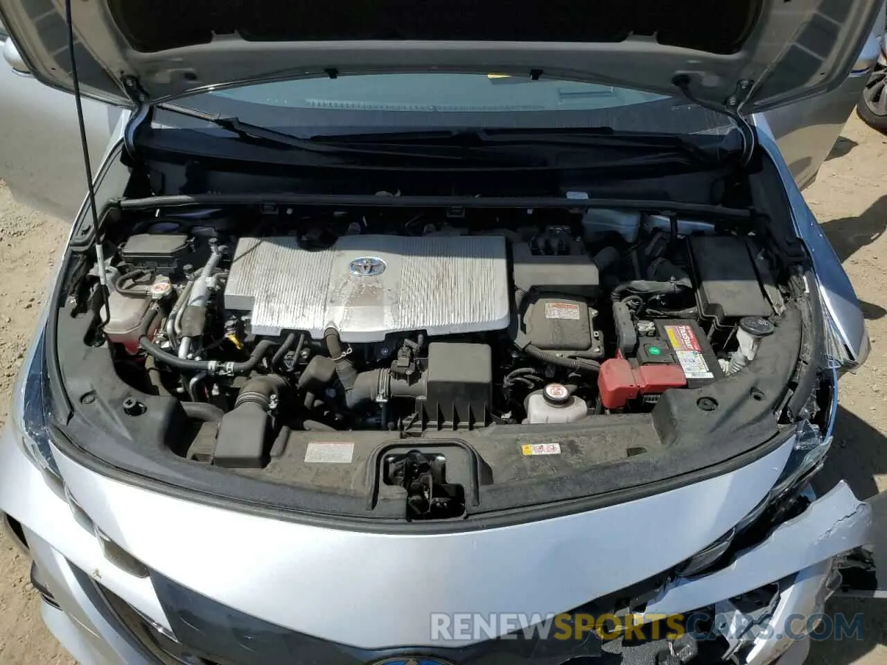 11 fotografías del automóvil dañado JTDKAMFP1M3182555 TOYOTA PRIUS 2021