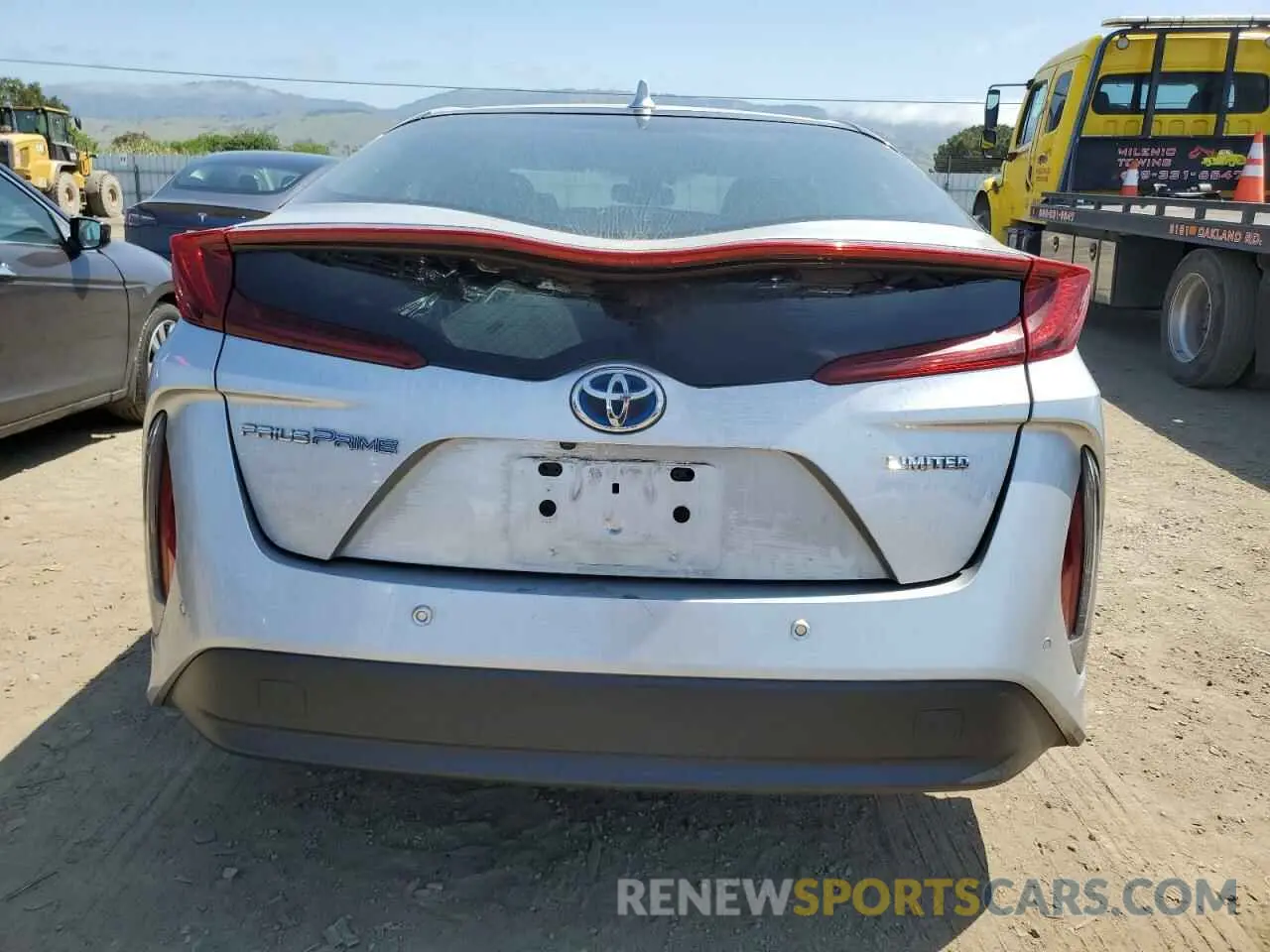 6 fotografías del automóvil dañado JTDKAMFP1M3182555 TOYOTA PRIUS 2021