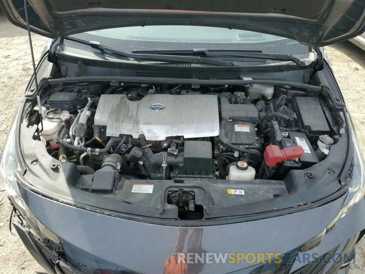 11 fotografías del automóvil dañado JTDKAMFP2M3166218 TOYOTA PRIUS 2021