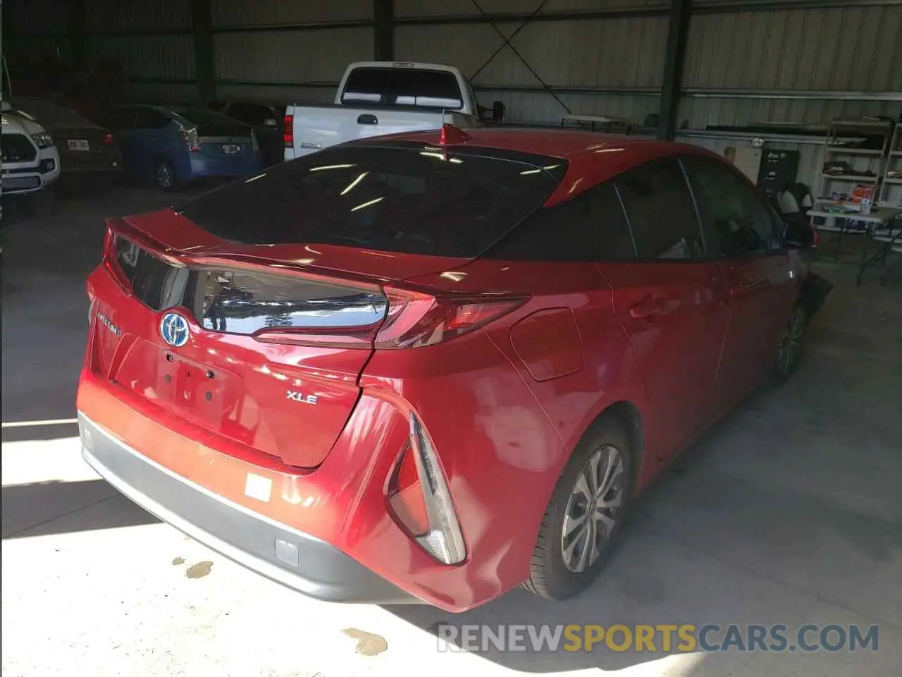 3 fotografías del automóvil dañado JTDKAMFP2M3177235 TOYOTA PRIUS 2021