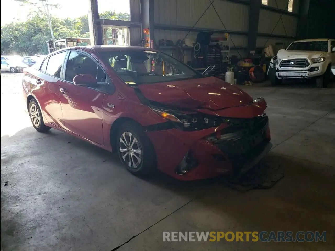 4 fotografías del automóvil dañado JTDKAMFP2M3177235 TOYOTA PRIUS 2021