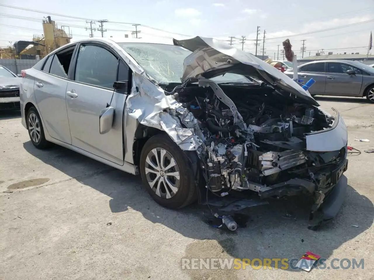 1 fotografías del automóvil dañado JTDKAMFP2M3195461 TOYOTA PRIUS 2021
