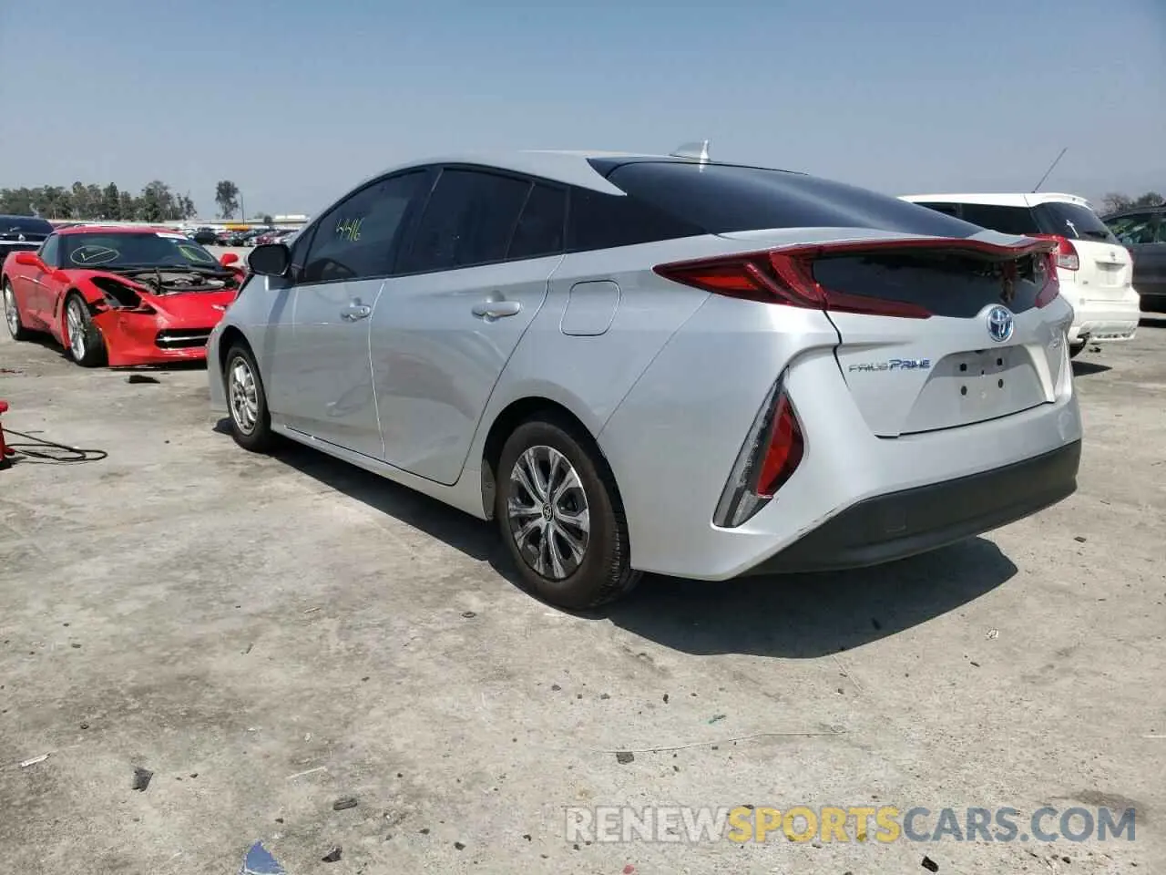 3 fotografías del automóvil dañado JTDKAMFP2M3195461 TOYOTA PRIUS 2021