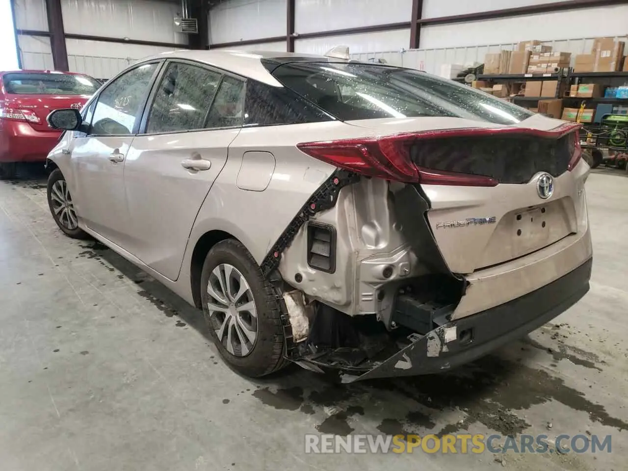 3 fotografías del automóvil dañado JTDKAMFP3M3184176 TOYOTA PRIUS 2021
